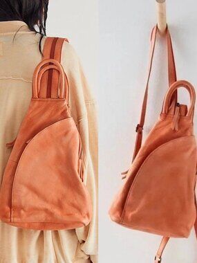 FREE PEOPLE We The Free Soho Convertible Sling Bag In Sunlit Brick NWT